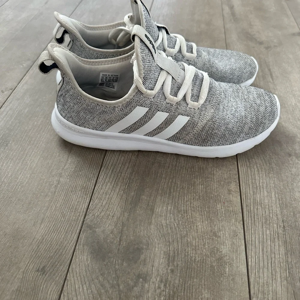 Adidas Womens Cloudfoam Pure 2.0 H04756 Gray Running Shoes Sneakers Size 9.5